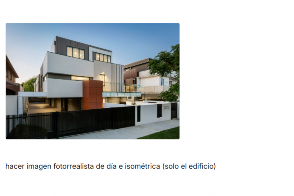 Prompt usado para crear una imagen isométrica partiendo de la imagen adjunta