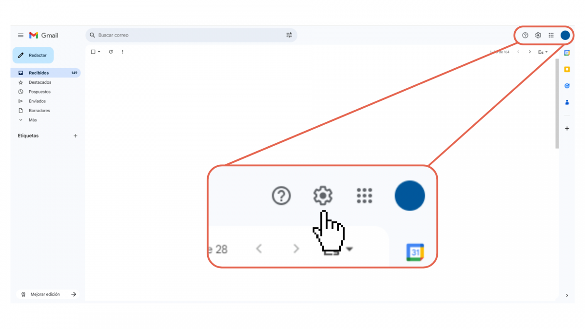 Proceso de configuración de Gmail 2