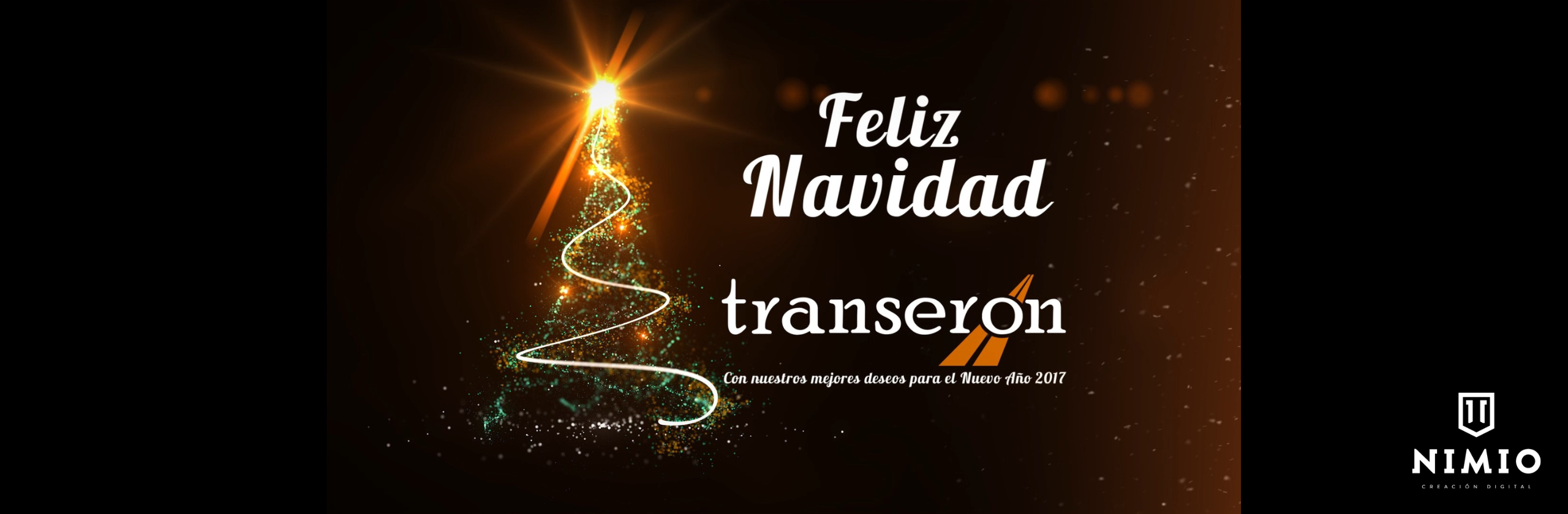 Felicitación navideña realizada para Transeron - 2017