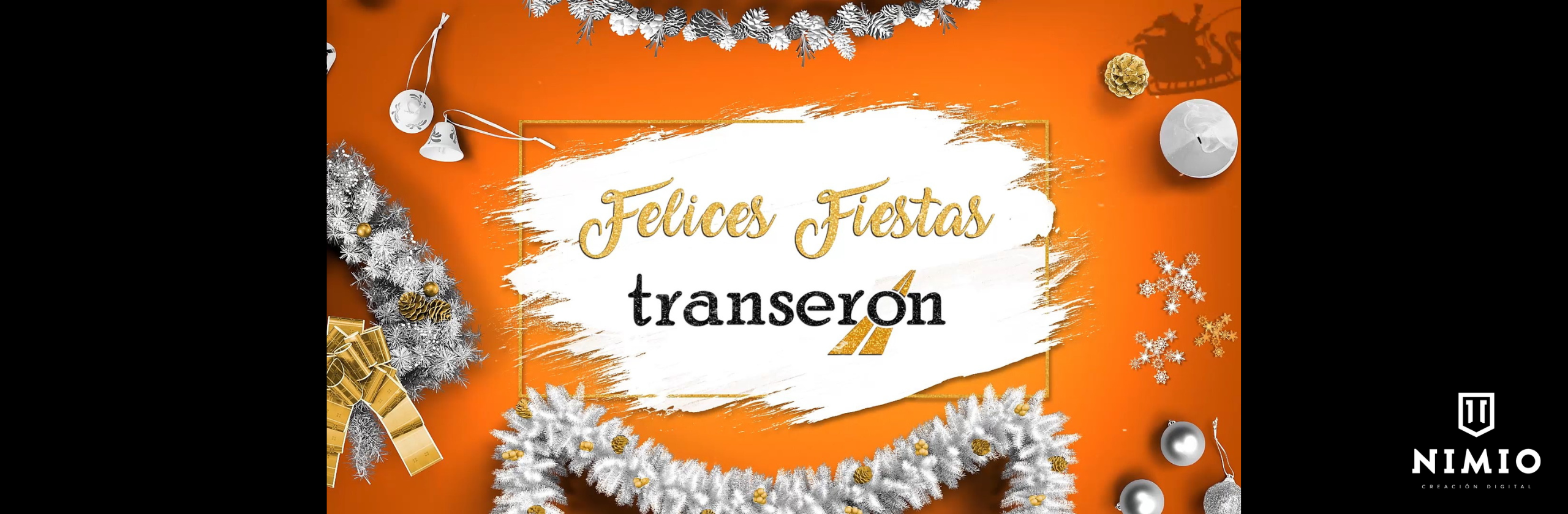 Felicitación navideña realizada para Transeron - 2019